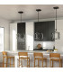 Kichler Ciri Integrated LED Pendant Ceiling Light Matte Black 3000K-5
