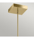 Kichler Ciri Integrated LED Pendant Ceiling Light White with Champagne Gold 3000K-3