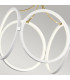 Kichler Ciri Integrated LED Pendant Ceiling Light White with Champagne Gold 3000K-4