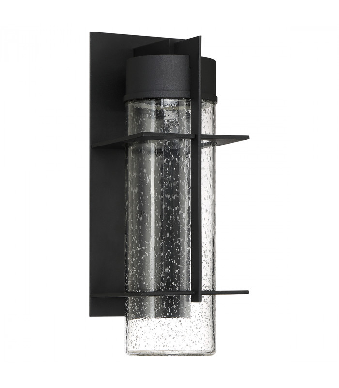 Quoizel Eames Integrated LED Outdoor Modern Wall Lamp Earth Black 3000K IP44-7