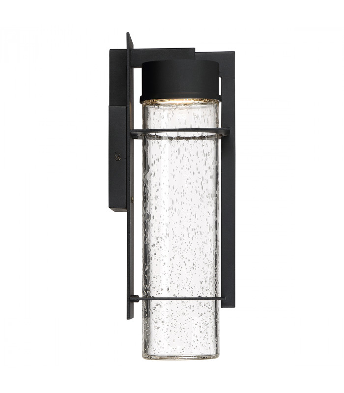 Quoizel Eames Integrated LED Outdoor Modern Wall Lamp Earth Black 3000K IP44-6
