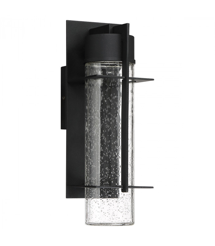 Quoizel Eames Integrated LED Outdoor Modern Wall Lamp Earth Black 3000K IP44-7