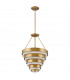 Hinkley Echelon Cylindrical Pendant Ceiling Light Heritage Brass-1