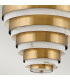 Hinkley Echelon Cylindrical Pendant Ceiling Light Heritage Brass-4