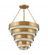 Hinkley Echelon Cylindrical Pendant Ceiling Light Heritage Brass-5