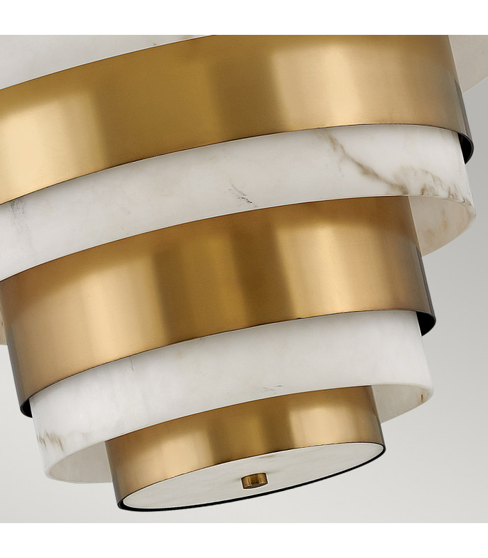 Hinkley Echelon Cylindrical Pendant Ceiling Light Heritage Brass-2