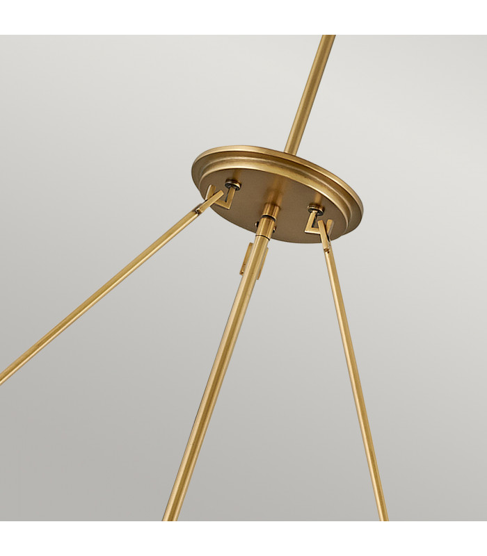 Hinkley Echelon Cylindrical Pendant Ceiling Light Heritage Brass-3