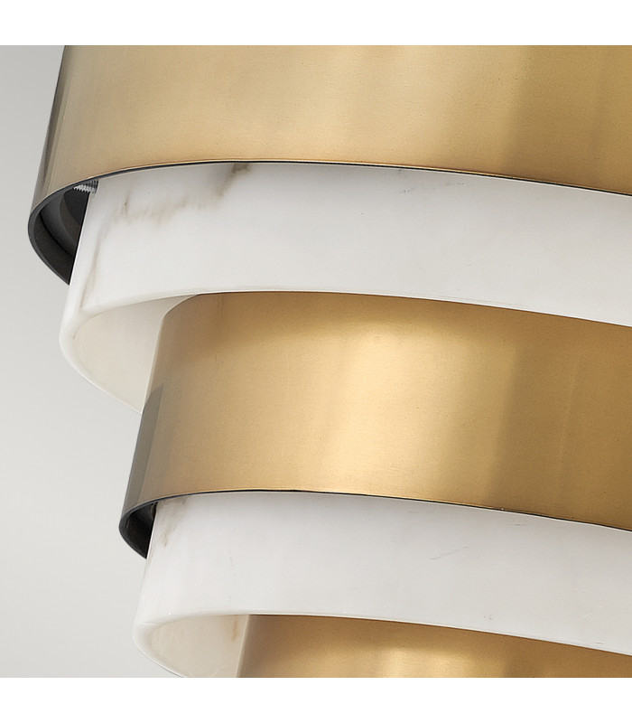 Hinkley Echelon Cylindrical Ceiling Light Heritage Brass-3