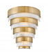 Hinkley Echelon Integrated LED Flush Wall Lamp Heritage Brass 3000K-8