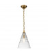 Feiss Elmore Dome Pendant Ceiling Light Burnished Brass-1