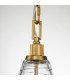 Feiss Elmore Dome Pendant Ceiling Light Burnished Brass-3