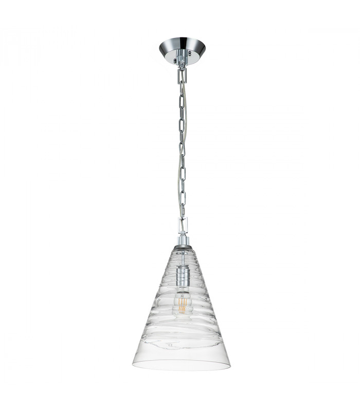 Feiss Elmore Dome Pendant Ceiling Light Polished Chrome-5