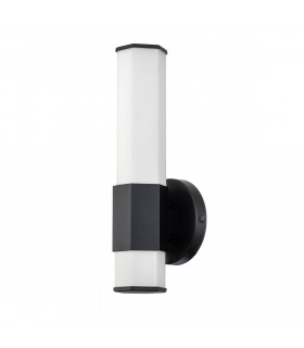 Hinkley Facet Integrated LED Bathroom Wall Lamp Matte Black 3000K IP44-1