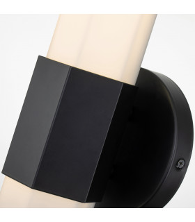 Hinkley Facet Integrated LED Bathroom Wall Lamp Matte Black 3000K IP44-2