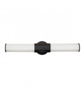 Hinkley Facet Integrated LED Bathroom Wall Lamp Matte Black 3000K IP44-1