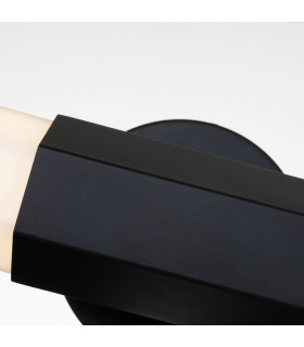 Hinkley Facet Integrated LED Bathroom Wall Lamp Matte Black 3000K IP44-2