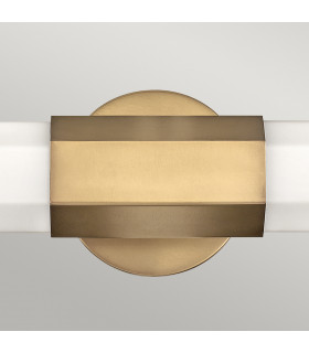 Hinkley Facet Integrated LED Bathroom Wall Lamp Heritage Brass 3000K IP44-2
