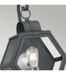 Quoizel Heath Outdoor Wall Lantern Mottled Black IP44-2