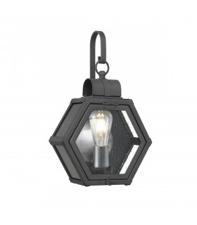 Quoizel Heath Outdoor Wall Lantern Mottled Black IP44-1