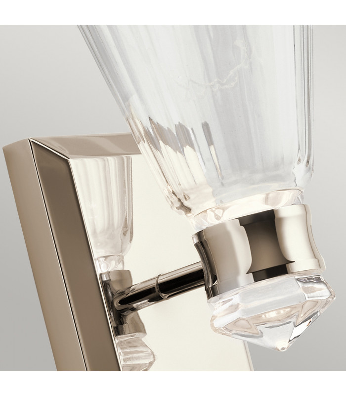 Kichler Kayva Integrated LED Wall Lamp Polished Nickel 3000K IP44-3