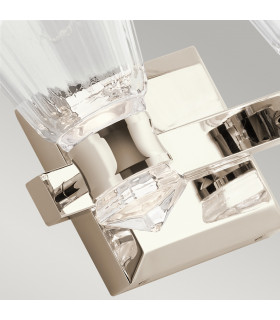 Kichler Kayva Integrated LED Wall Lamp Polished Nickel 3000K IP44-2