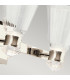 Kichler Kayva Integrated LED Wall Lamp Polished Nickel 3000K IP44-3