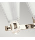 Kichler Kayva Integrated LED Wall Lamp Polished Nickel 3000K IP44-3