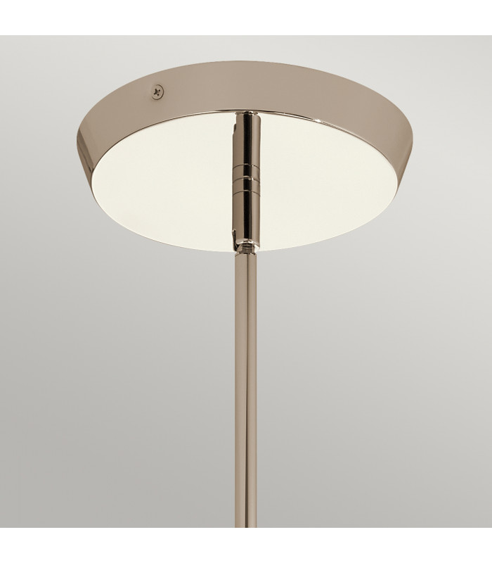 Kichler Kayva Integrated LED Multi Arm Pendant Ceiling Light Polished Nickel 3000K IP44-2