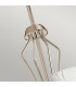 Kichler Kayva Integrated LED Multi Arm Pendant Ceiling Light Polished Nickel 3000K IP44-3