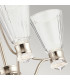 Kichler Kayva Integrated LED Multi Arm Pendant Ceiling Light Polished Nickel 3000K IP44-4