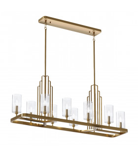 Kichler Kimrose Bar Pendant Ceiling Light Brushed Natural Brass-1