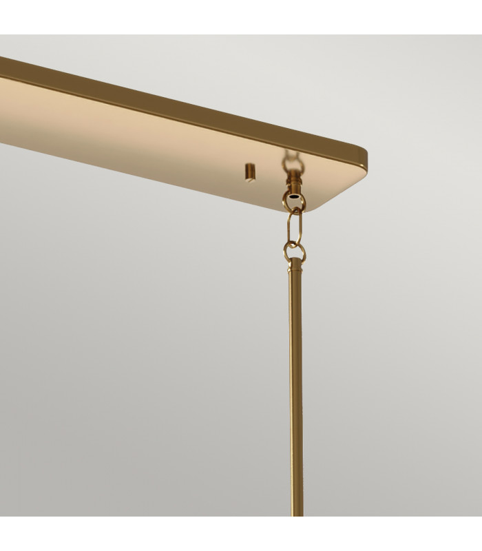 Kichler Kimrose Bar Pendant Ceiling Light Brushed Natural Brass-2
