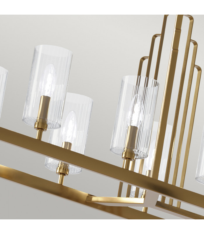 Kichler Kimrose Bar Pendant Ceiling Light Brushed Natural Brass-5