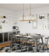 Kichler Kimrose Bar Pendant Ceiling Light Brushed Natural Brass-7