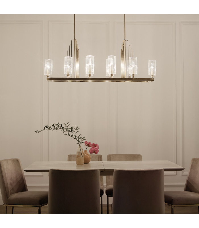 Kichler Kimrose Bar Pendant Ceiling Light Brushed Natural Brass-9