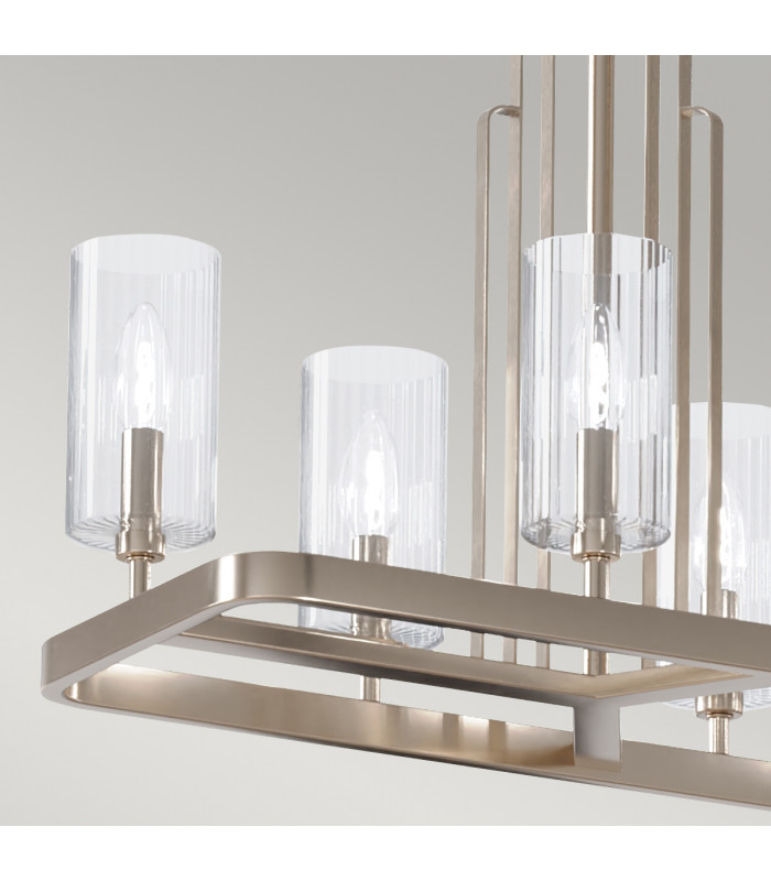 Kichler Kimrose Bar Pendant Ceiling Light Polished Nickel-3
