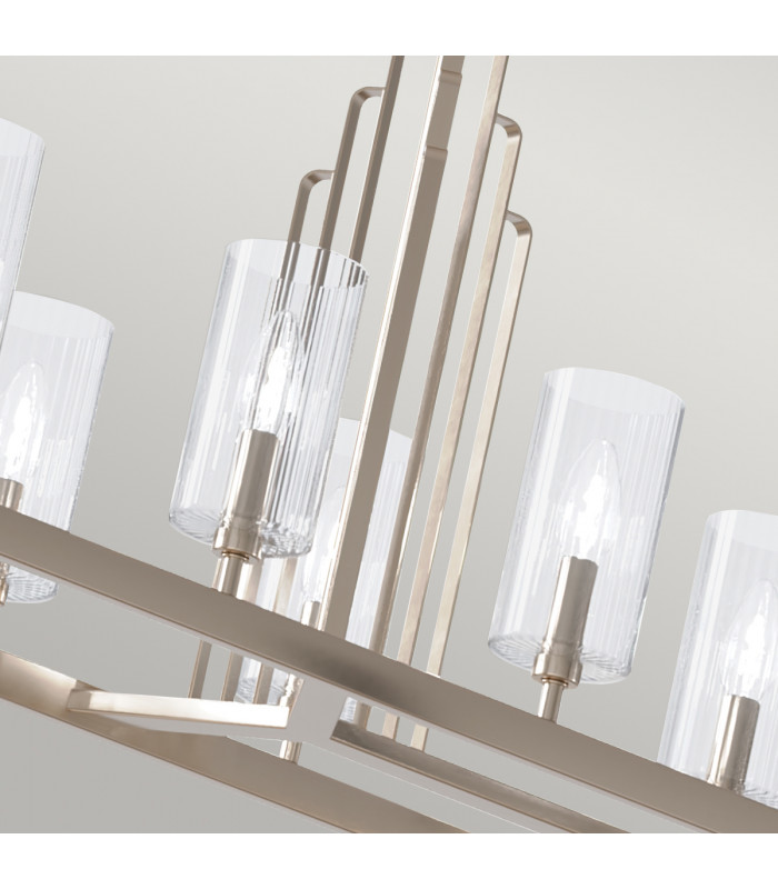 Kichler Kimrose Bar Pendant Ceiling Light Polished Nickel-4