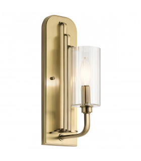 Kichler Kimrose Wall Lamp Brushed Natural Brass-1