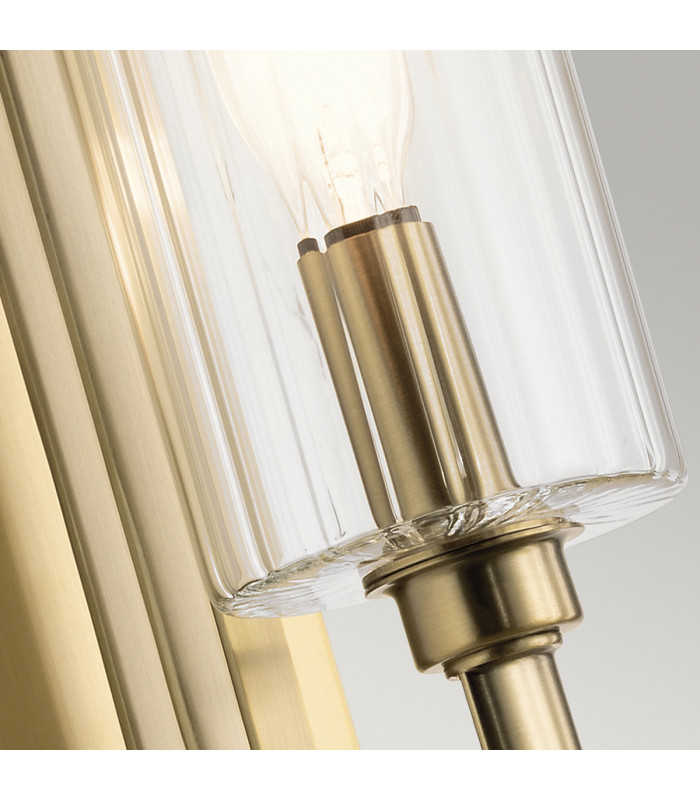 Kichler Kimrose Wall Lamp Brushed Natural Brass-3