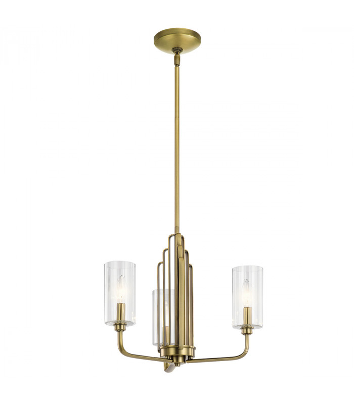 Kichler Kimrose Multi Arm Pendant Ceiling Light Brushed Natural Brass-1