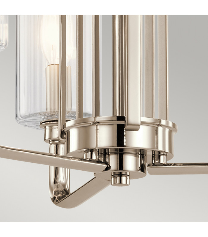 Kichler Kimrose Multi Arm Pendant Ceiling Light Polished Nickel-4