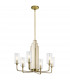 Kichler Kimrose Multi Arm Pendant Ceiling Light Brushed Natural Brass-1