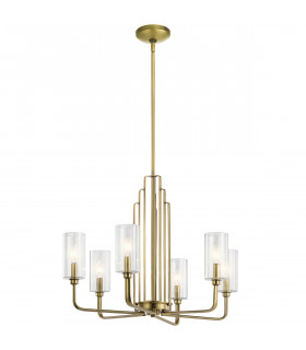 Kichler Kimrose Multi Arm Pendant Ceiling Light Brushed Natural Brass-1