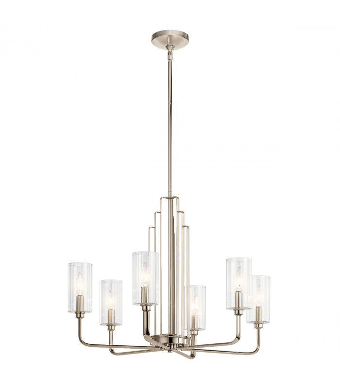 Kichler Kimrose Multi Arm Pendant Ceiling Light Polished Nickel-1