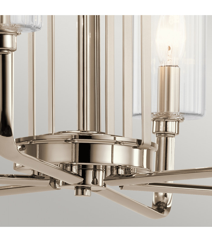 Kichler Kimrose Multi Arm Pendant Ceiling Light Polished Nickel-4