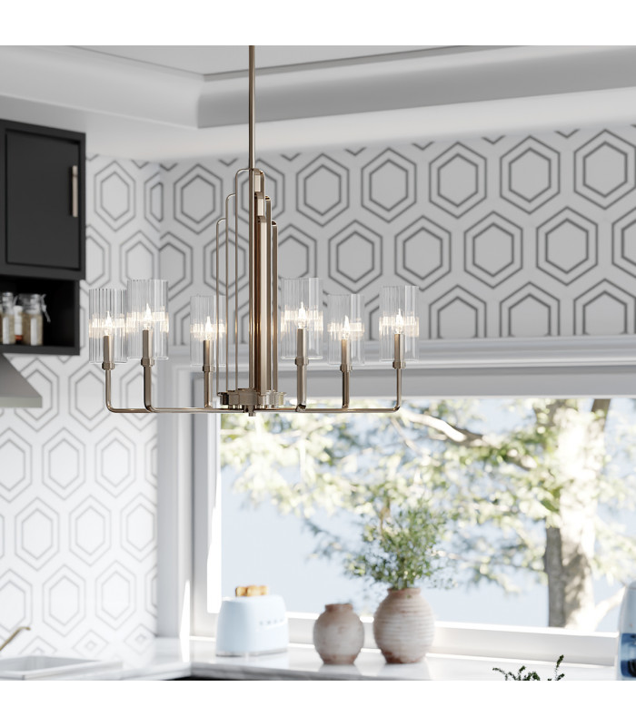 Kichler Kimrose Multi Arm Pendant Ceiling Light Polished Nickel-6