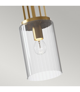 Kichler Kimrose Dome Pendant Ceiling Light Brushed Natural Brass-2