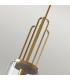 Kichler Kimrose Dome Pendant Ceiling Light Brushed Natural Brass-3