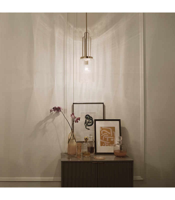 Kichler Kimrose Dome Pendant Ceiling Light Polished Nickel-6