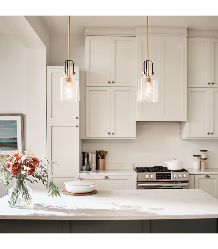 Kichler Kitner Dome Pendant Ceiling Light Natural Brass-5